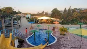 Vista de la piscina infantil en Aquapark